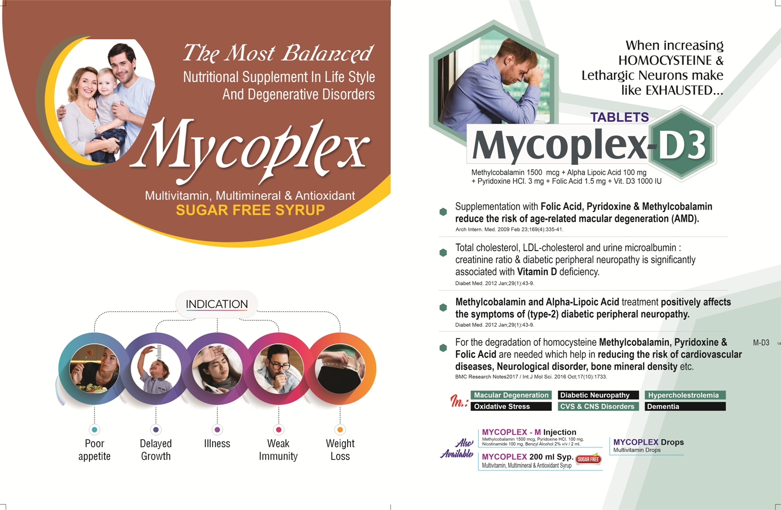 MYCOPLEX 100/200 ml Syrup & D3 tablets