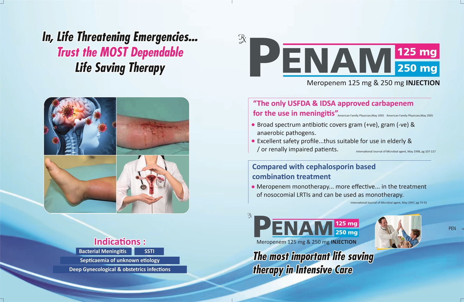 Penam 125mg and 250mg Injection