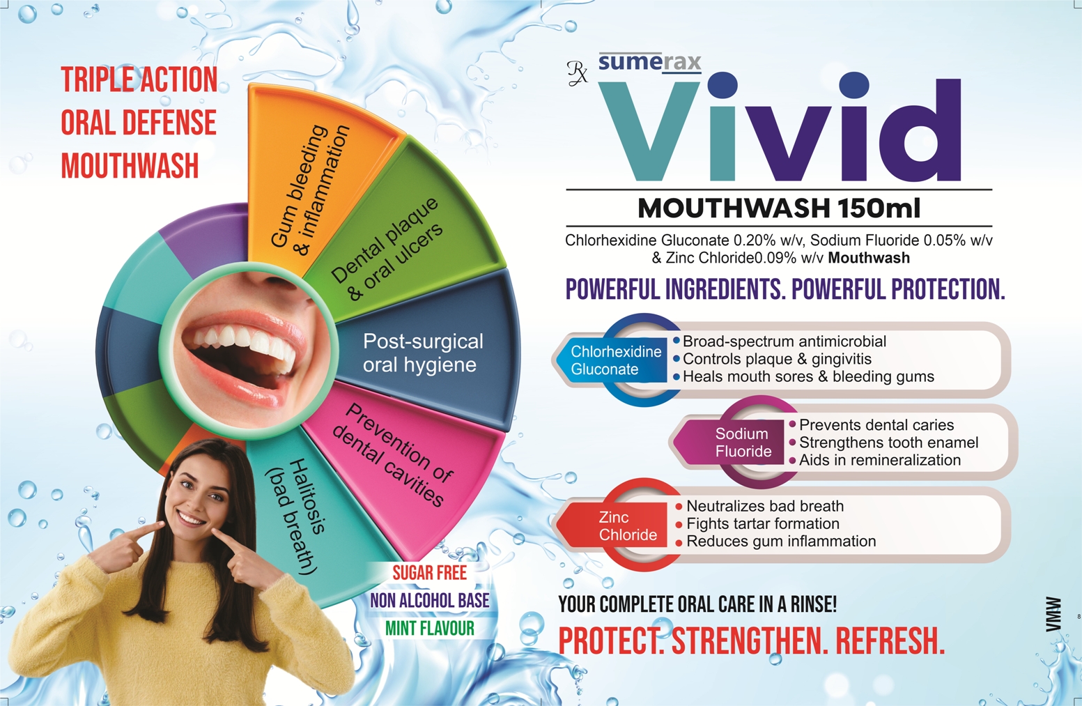 VIVID 150 ml Mouthwash